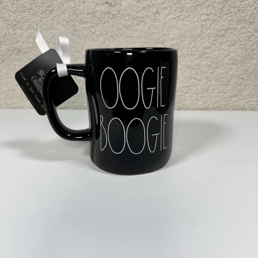 Disney Rae Dunn The Nightmare Before Christmas Oogie Boogie Glow In The Dark Mug - Picture 3 of 6